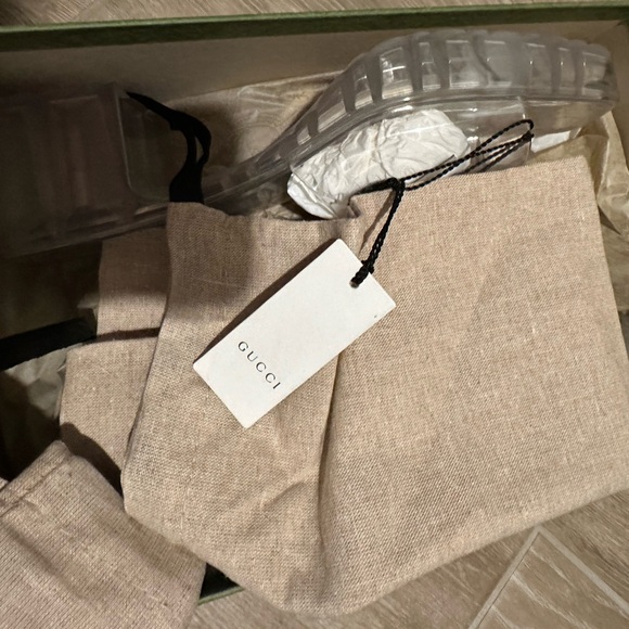 Transparent Women's Slip-On Heels - Picture 5 of 5